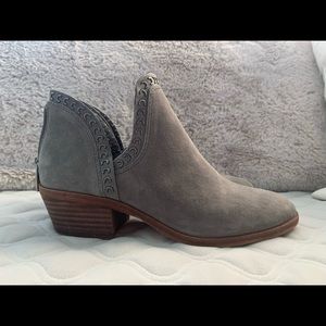 grey vince camuto booties